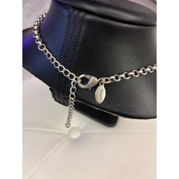 Chicos Turquoise & Silver Tassel Necklace With Chain & Bead Accents Long - Picture 8 of 13